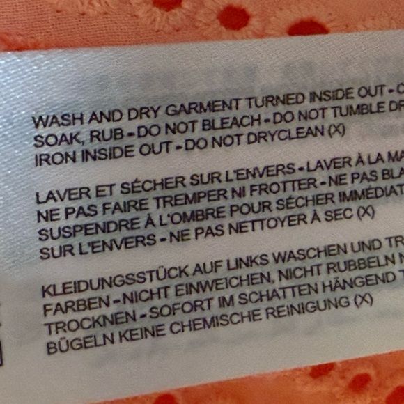 Free People x C/MEO Collective Sherbet Pink Embroidered Eyelet Dress NWT Large - Picture 9 of 10